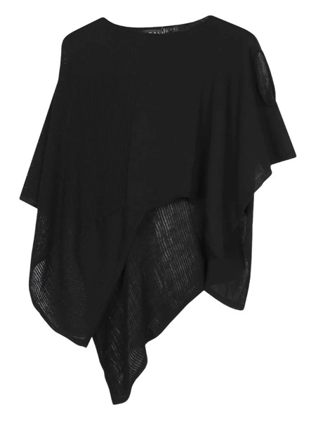  Malloni Knitted Cape - Black 