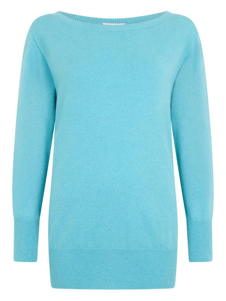  Malo Boat-neck Sweater - Blue 
