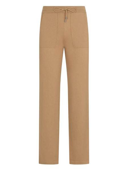  Malo Ribbed Drawstring Trousers - Neutrals 