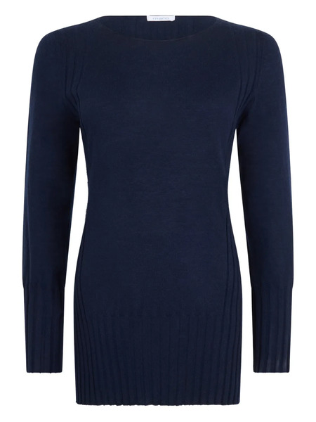  Malo Ribbed Sweater - Blue 