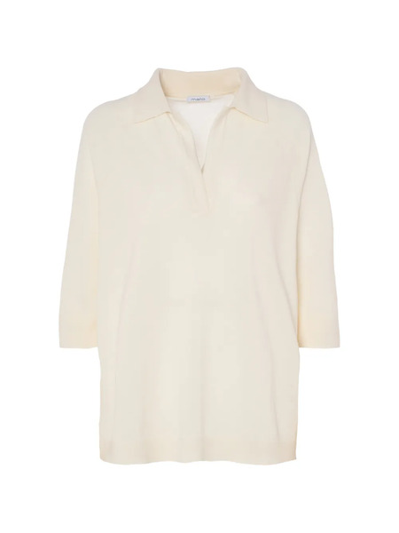  Malo Wingtip-collar Blouse - Neutrals 