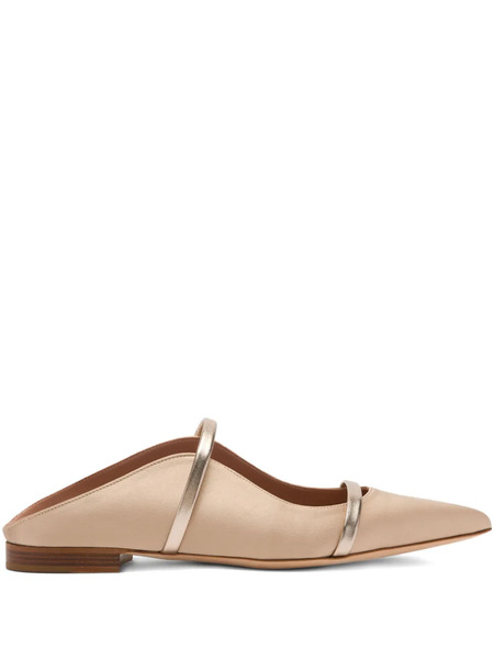  Malone Souliers Maureen Pointed-toe Mules - Neutrals 