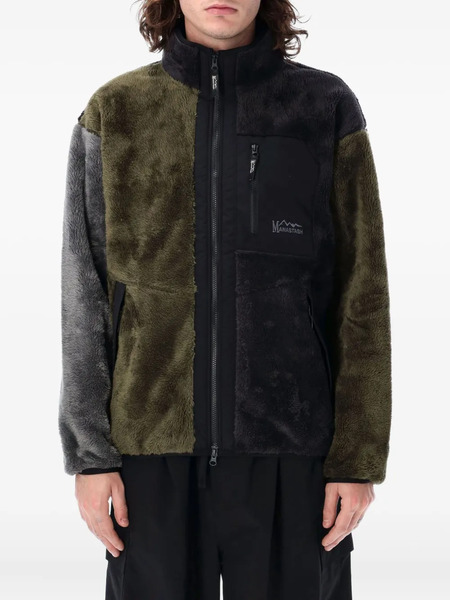  Manastash Panelled Fleece Jacket - Black 