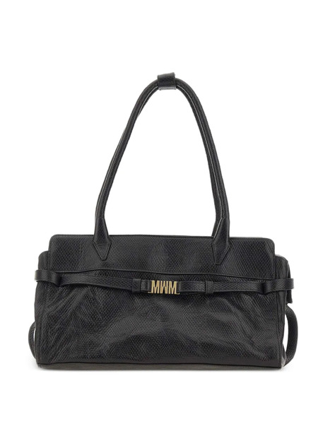  Mandelli Logo-embellishment Shoulder Bag - Black 