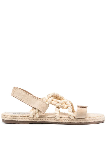 Manebi Braided Flat Sandals - Neutrals 