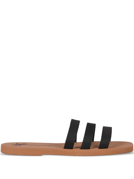  Manebi Eva Flat Sandals - Black 