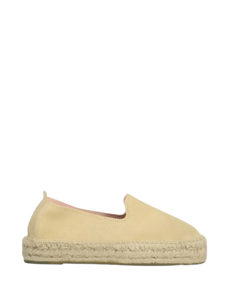  Manebi Hamptons Suede Flat Espadrilles - Neutrals 