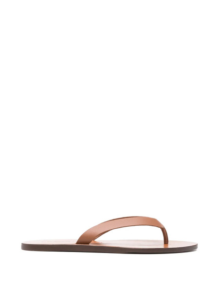  Manebi Leather Flip-flops - Brown 