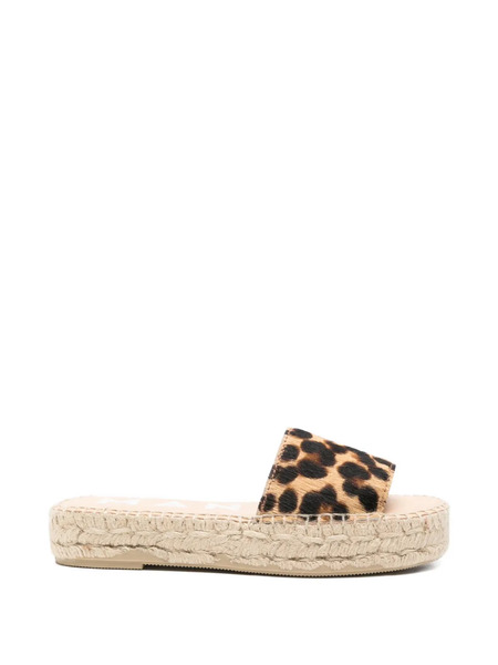  Manebi Leopard-print Espadrilles - Neutrals 