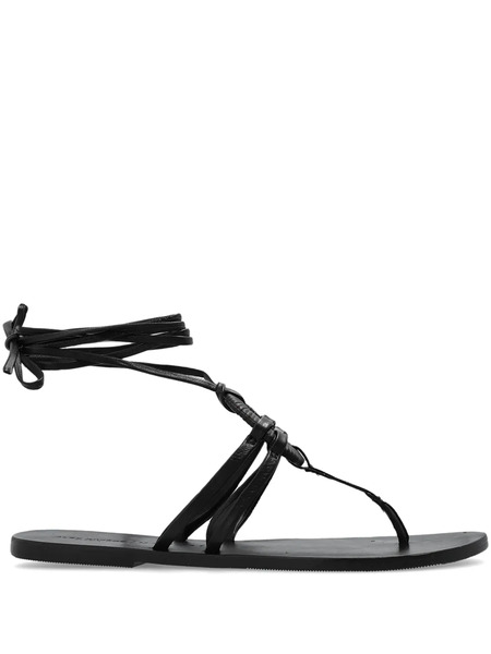  Manebi Mer Leather Sandals - Black 