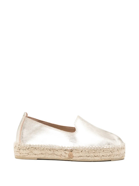  Manebi Metallic-finish Espadrilles - Gold 