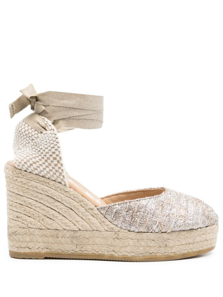  Manebi 90mm Monaco Espadrilles - Gold 