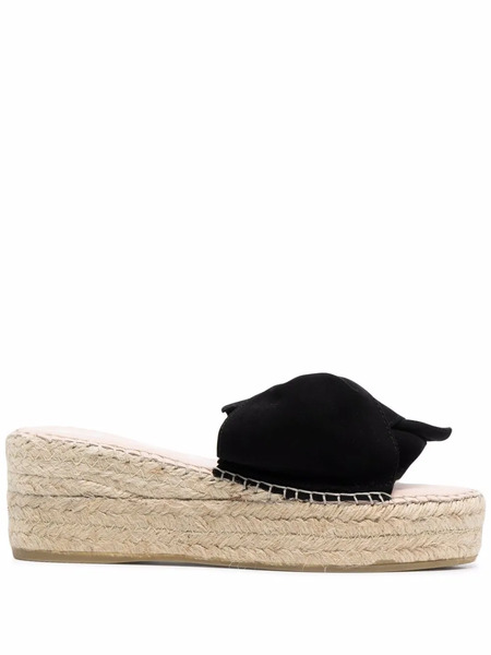  Manebi 65mm Platform Espadrilles - Black 