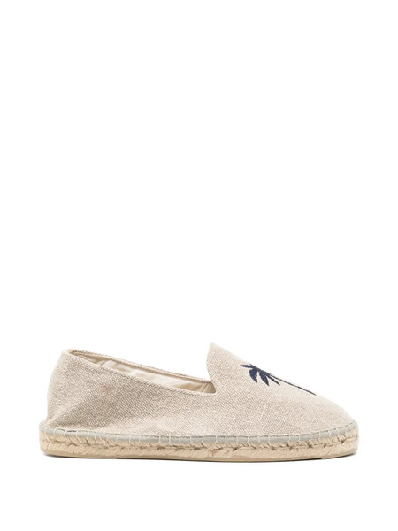  Manebi Palm-detail Flat Espadrilles - Neutrals 