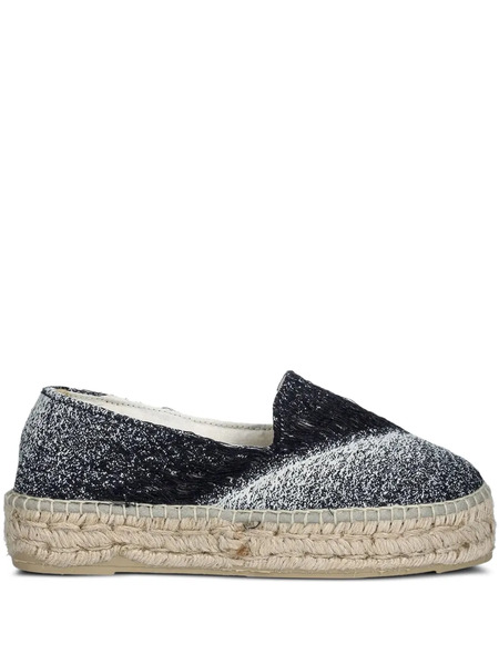  Manebi Platform Flat Espadrilles - Blue 