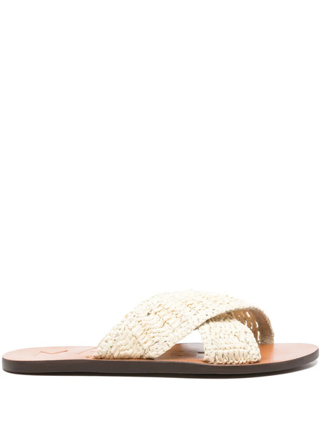  Manebi Raffia Flats - Neutrals 