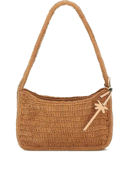  Manebi Raffia Shoulder Bag - Brown 