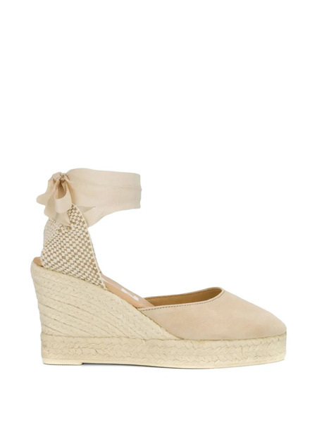  Manebi Ribbon Woven Espadrilles - Neutrals 