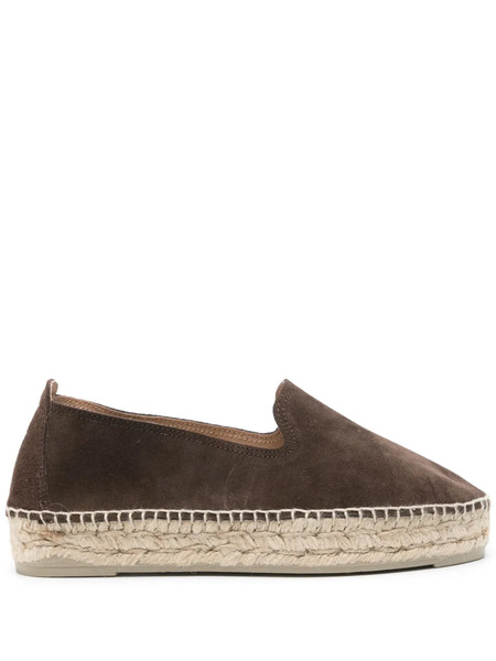  Manebi Round-toe Suede Espadrilles - Brown 
