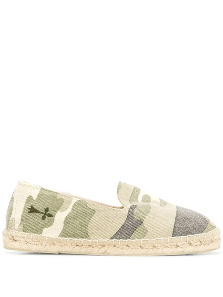 Manebi Slip-on Espadrilles - Green 