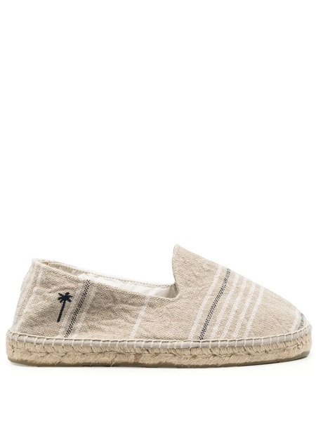  Manebi Striped Slip-on Espadrilles - Neutrals 