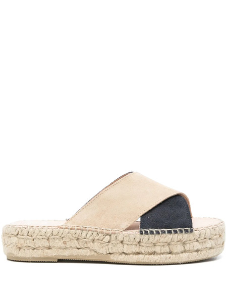  Manebi Suede Espadrilles - Neutrals 