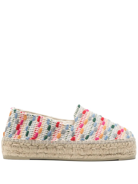  Manebi Textured Espadrilles - Blue 