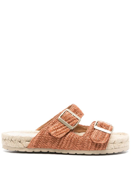  Manebi Yucatan Raffia Espadrilles - Orange 