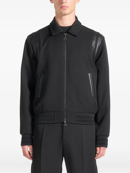  Manière De Voir Denis Tailored Varsity Jacket - Black 