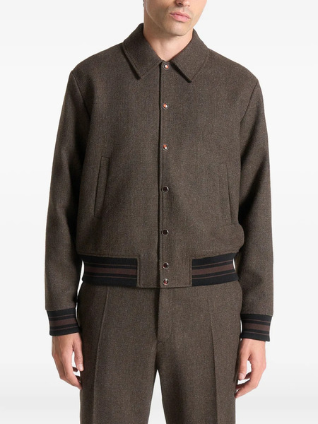  Manière De Voir Houndstooth Jacket - Brown 