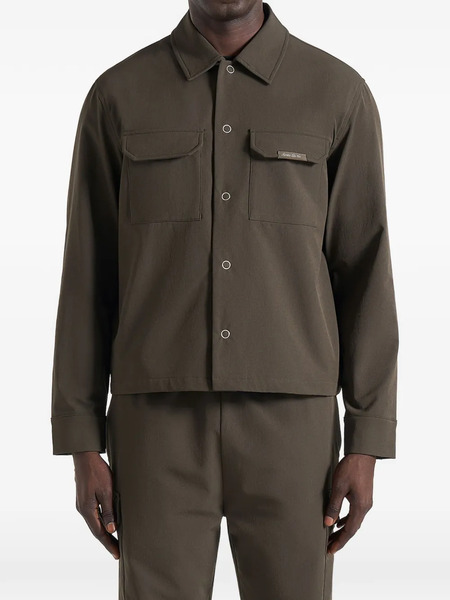  Manière De Voir Magnetic Pocket Cargo Jacket - Brown 