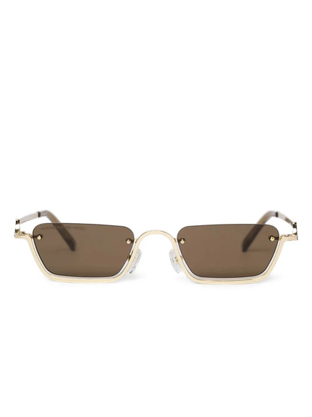  Manière De Voir Sacha Rectangular Frameless Sunglasses - Gold 
