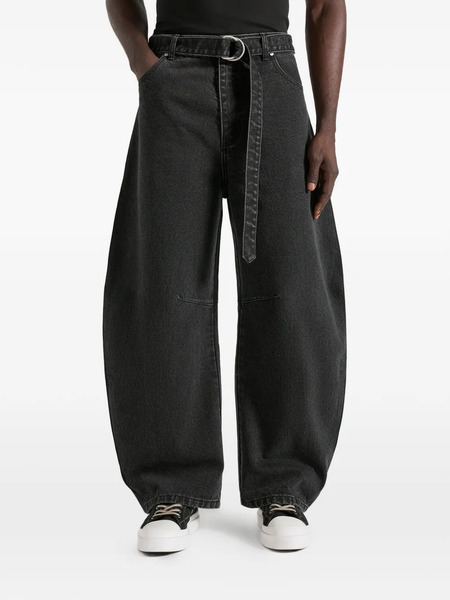  Manière De Voir Xander Barrel-leg Jeans - Black 