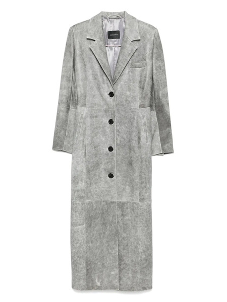  Manokhi Leather Coat - Grey 