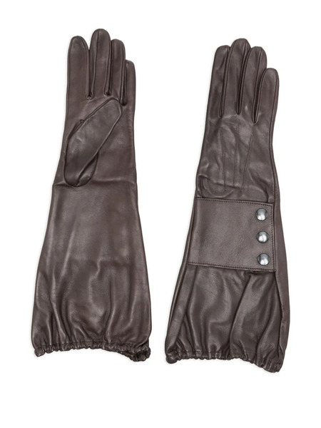  Manokhi Leather Gloves - Brown 