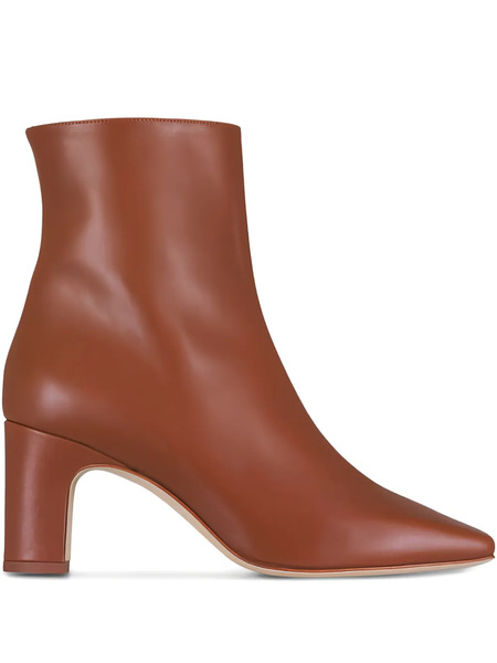  Manolo Blahnik Ofaralo Leather Boots - Brown 