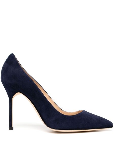  Manolo Blahnik Pointed Toe Pumps - Blue 