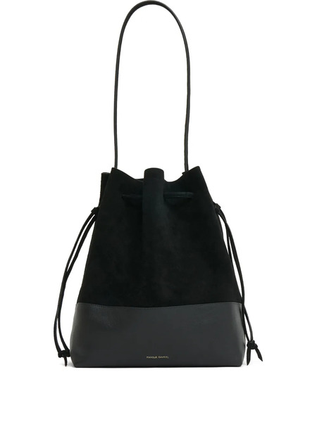  Mansur Gavriel Cabas Drawstring Bucket Bag - Black 