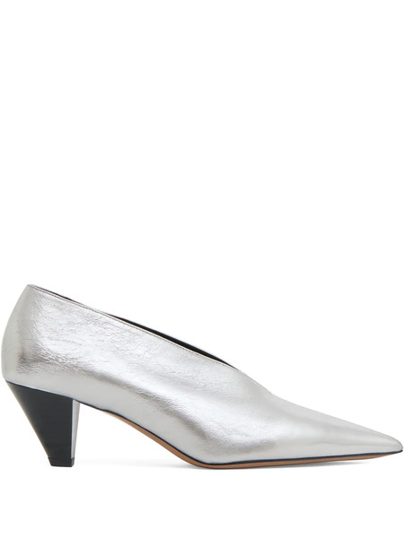  Mansur Gavriel Kiki Pointed-toe Pumps - Silver 