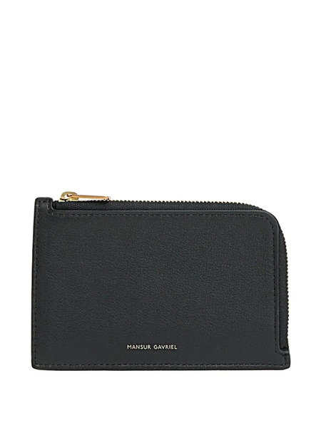  Mansur Gavriel Logo-plaque Leather Wallet - Black 