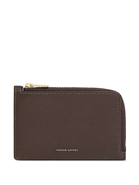  Mansur Gavriel Logo-print Leather Wallet - Brown 