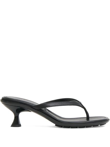  Mansur Gavriel Thong Leather Sandals - Black 