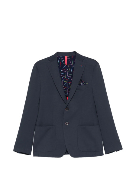  Manuel Ritz Button Blazer - Blue 