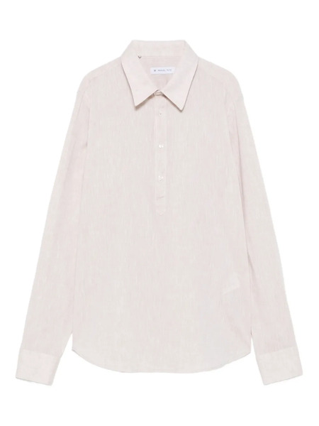  Manuel Ritz Button-placket Shirt - Neutrals 