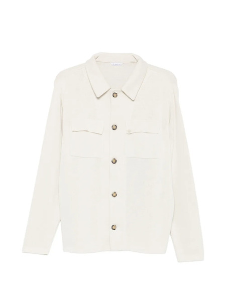  Manuel Ritz Buttoned Pocket Cardigan - Neutrals 