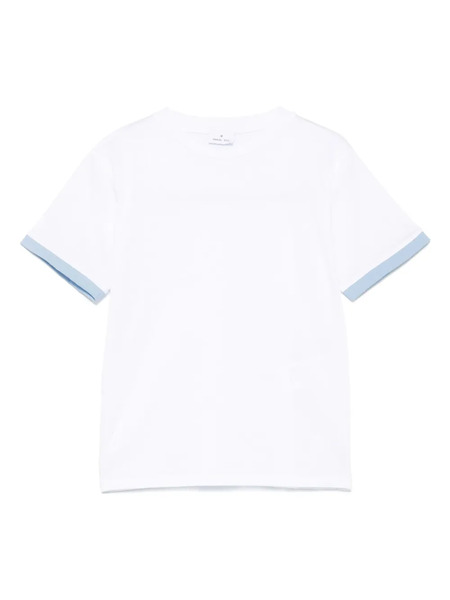  Manuel Ritz Contrasting-trim T-shirt - White 
