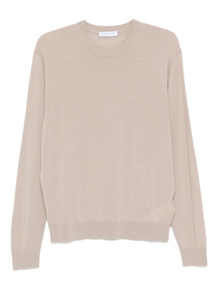  Manuel Ritz Crew-neck Wool Sweater - Neutrals 