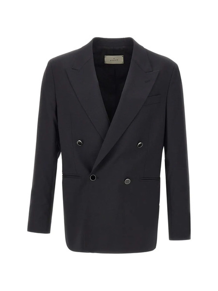  Manuel Ritz Double-breasted Blazer - Black 