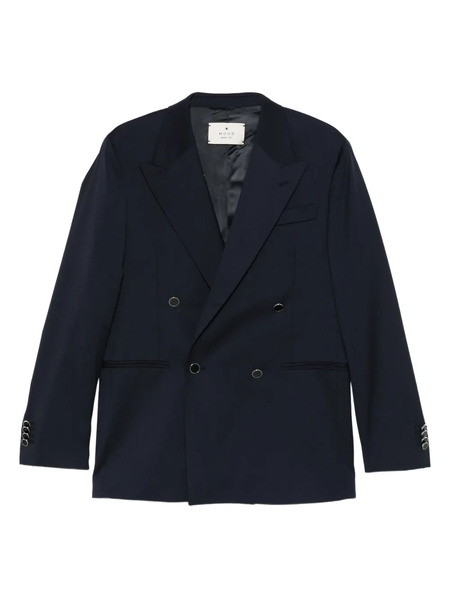  Manuel Ritz Double-breasted Button-up Blazer - Blue 