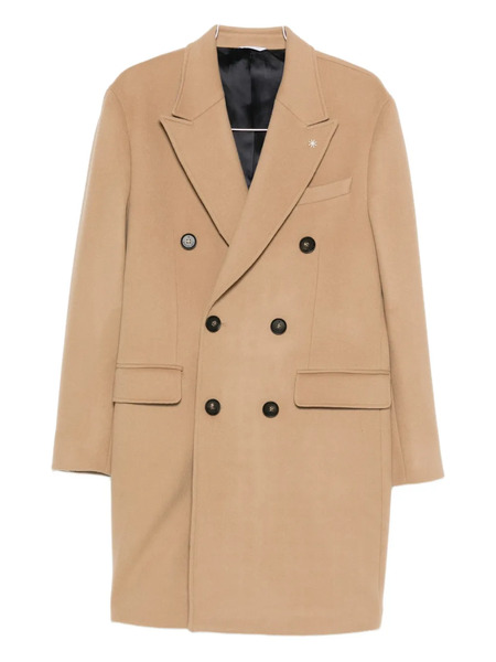  Manuel Ritz Double-breasted Coat - Neutrals 